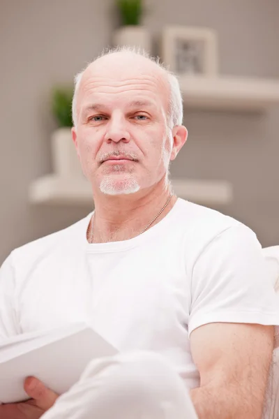 Serious portrait of a tired man — Stock Photo, Image