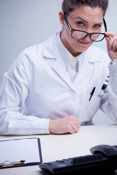 Hallo mister patient I see the problem — Stock Photo, Image