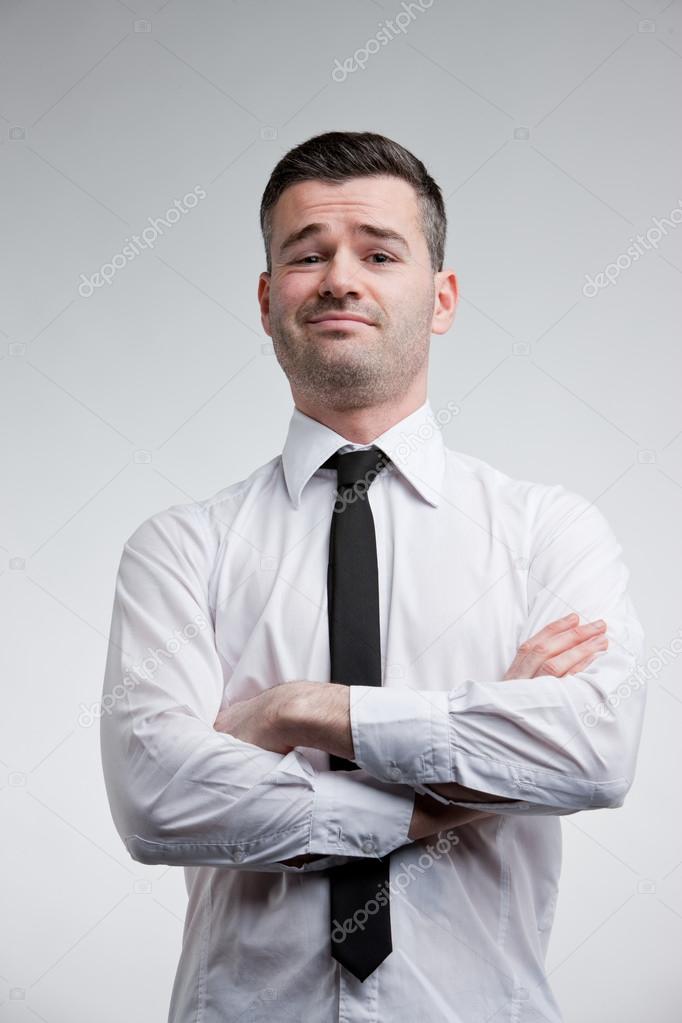 Hombre arrogante, mostrando es el mejor — foto de stock ... Indkørsel inspiration