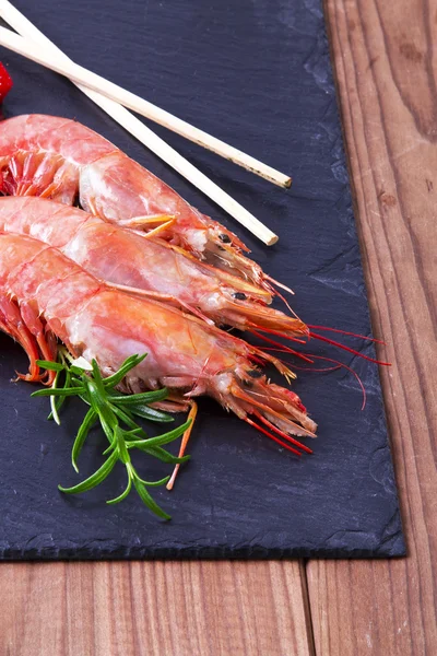 Seafood presented in dish — Stock Photo, Image