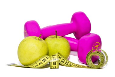Mezura ile elma ve halter