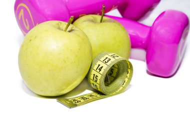 Mezura ile elma ve halter