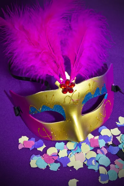 Máscara de carnaval e máscara — Fotografia de Stock