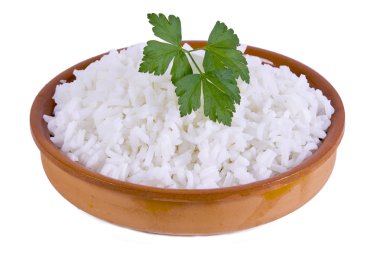 İzole lezzetli pirinç