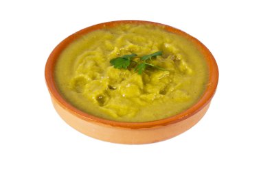 Kil tabak çorba ve sebze çorbası izole