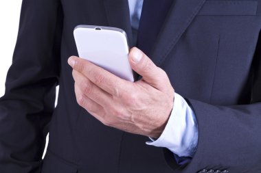 Cep telefonlu iş adamı