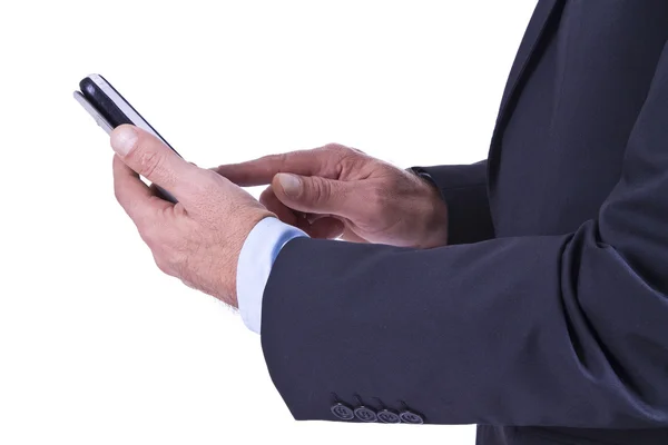 Businessman with mobile phone — Stock Photo, Image