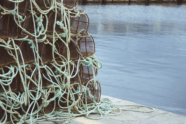 Rybak garnek na morzu — Zdjęcie stockowe