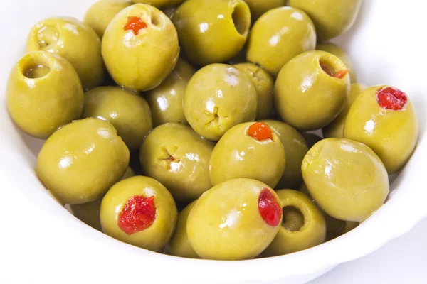 Gefüllte Oliven mit Paprika — Stockfoto