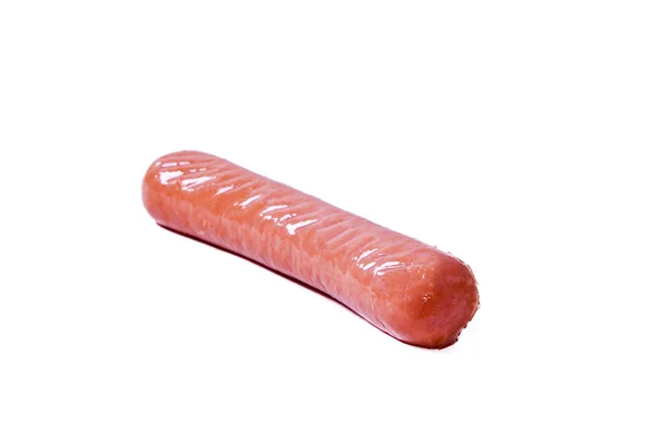 Tasty sausages isolated on white — Stock Photo, Image