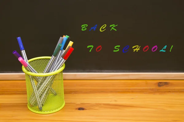 Terug naar School concept met schoolbord — Stockfoto