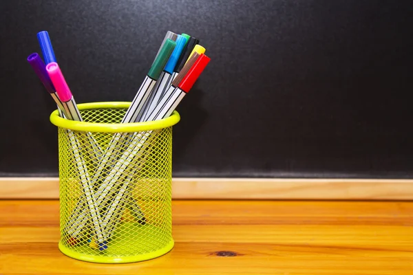 Back to school concept with chalkboard — Stock Photo, Image