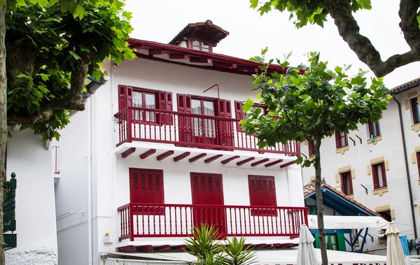 Hus Hondarribia Stad Nära Donostia San Sebastian Baskien — Stockfoto