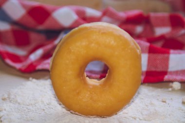 donuts or donuts made with flour and kneaded rolling pin