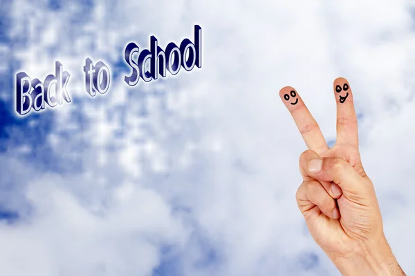 Hand letters school — Stockfoto