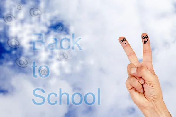 Hand lettered school — Stock Photo, Image