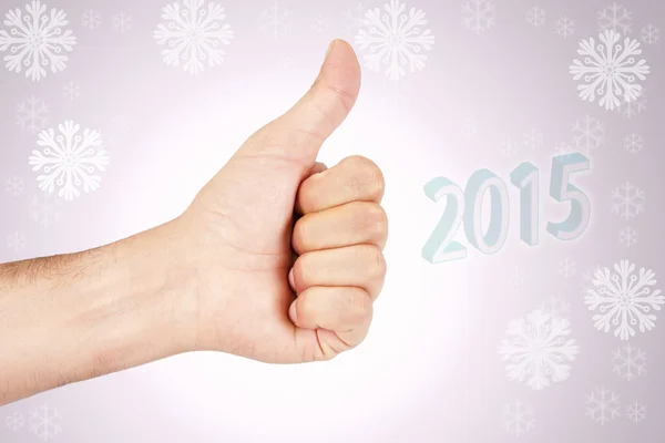 Hand met nieuwe jaar — Stockfoto
