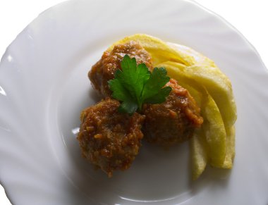 Rulo köfte domates ile