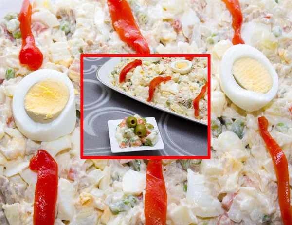 Zusammensetzung mehrerer Salatsorten — Stockfoto