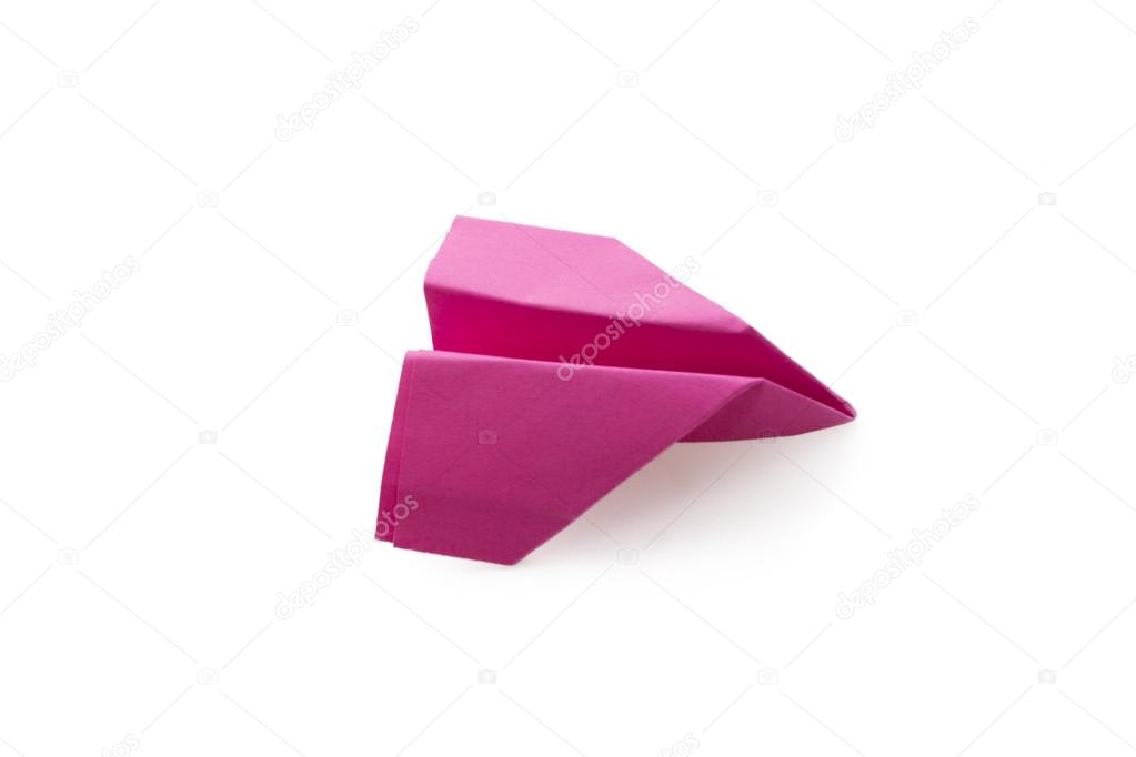 Paper airplane isolated