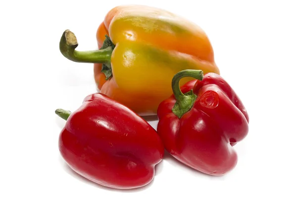 Red peppers isolated — Stock Photo, Image