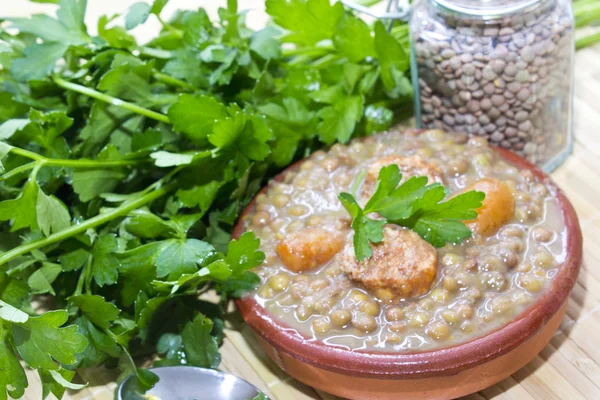 Delicious lentils isolated — Stock Photo, Image