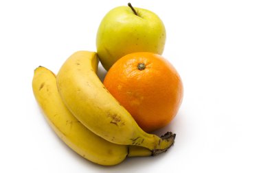 portakal ve elma izole