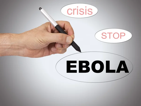 Escritura a mano Ébola —  Fotos de Stock