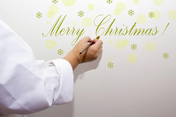 Hand with Christmas Cards — Stock Photo, Image