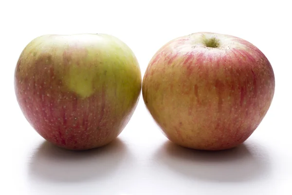 Manzanas con cinta métrica aislada — Foto de Stock