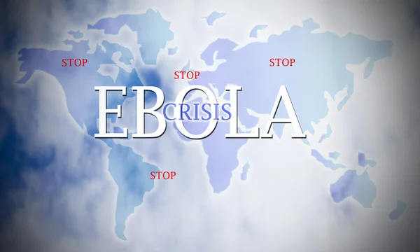 The world with the ebola — Stock Photo, Image