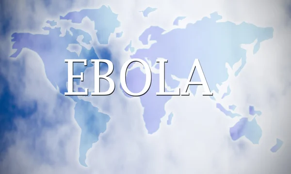 The world with the ebola — Stock Photo, Image