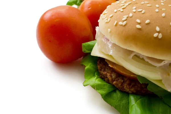 Cheeseburger isolated — Stock Photo, Image