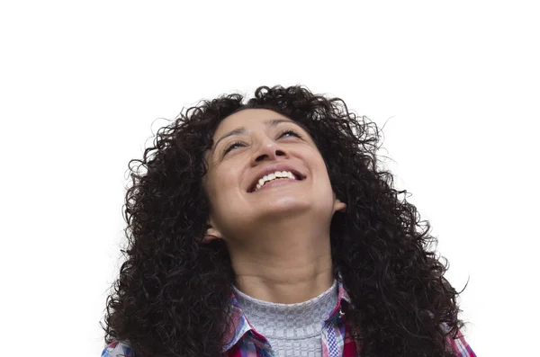 Hipster woman isolated — Stock Photo, Image