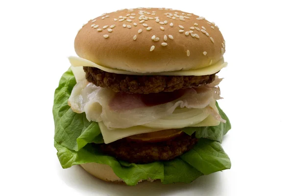 Leckere und saftige Burger — Stockfoto