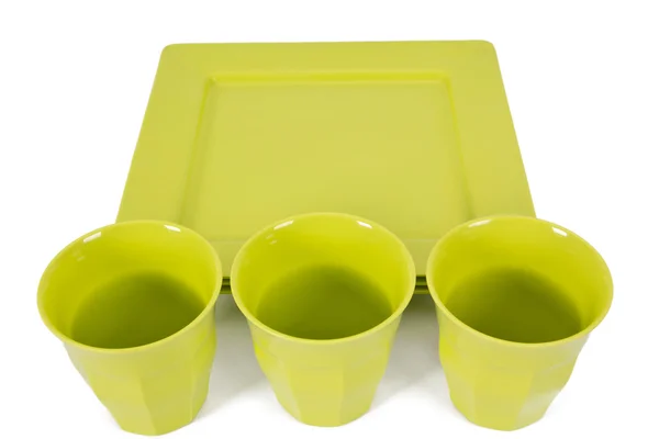 Plastic tableware — Stock Photo, Image