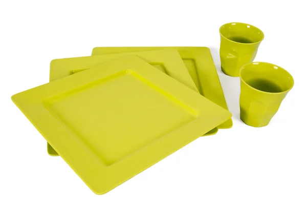 Plastic tableware — Stock Photo, Image