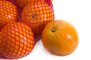 Sepet portakal ahşap tahta üzerinde