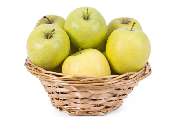 Isolated green apples — Stock Photo, Image