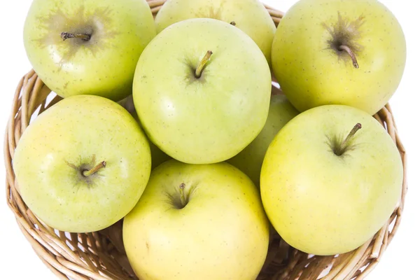 Isolated green apples — Stock Photo, Image