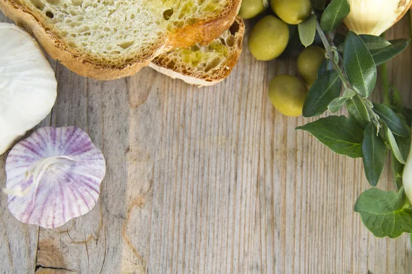 Pane e olio — Foto Stock