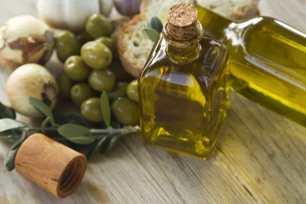 Olio d'oliva naturale — Foto Stock