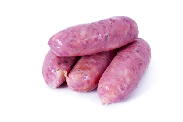 Tasty sausages isolated — Stock Photo, Image