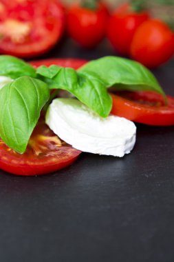 salata, peynir ve domates