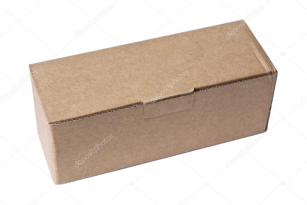 isolated  brown parcel boxes