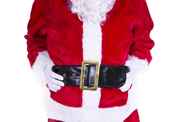 Rode Santa Claus buik — Stockfoto