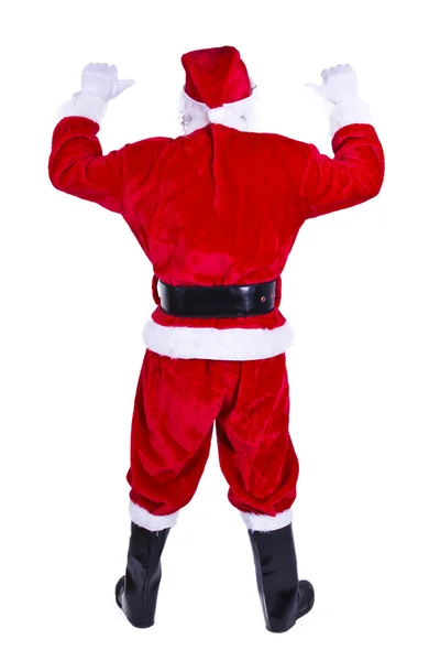 Santa Claus pekande hand isolerade — Stockfoto