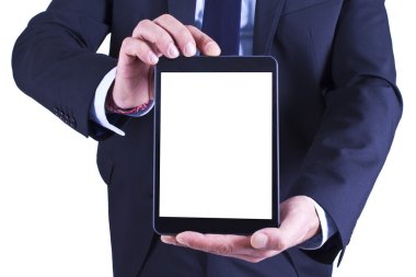 tablet ile işadamı