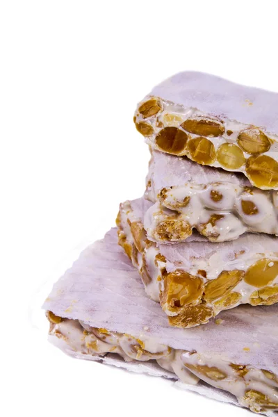 Tasty nougat isolated — Stock Photo, Image