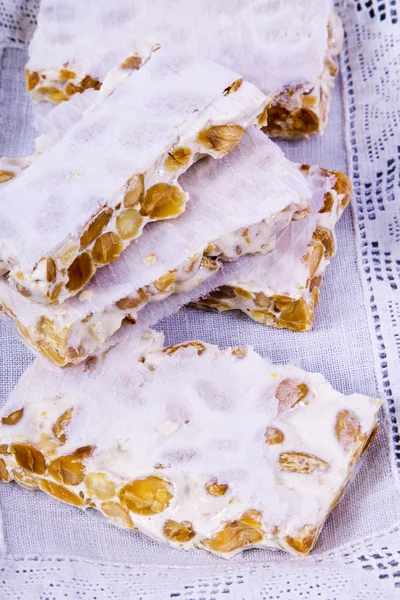 Tasty nougat isolated — Stock Photo, Image